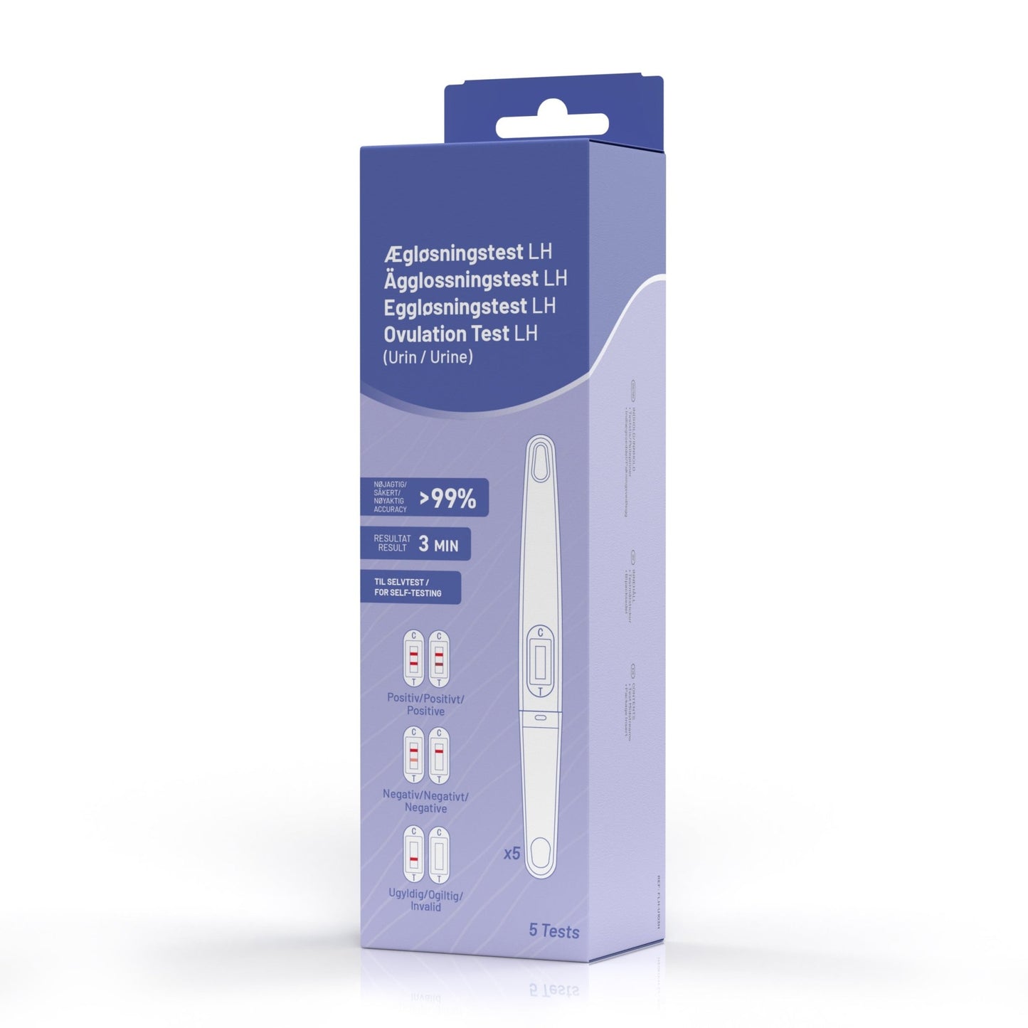 Ægløsningstest (5 stk.) - Ekstra sensitivitet - Nordic Tests ApS
