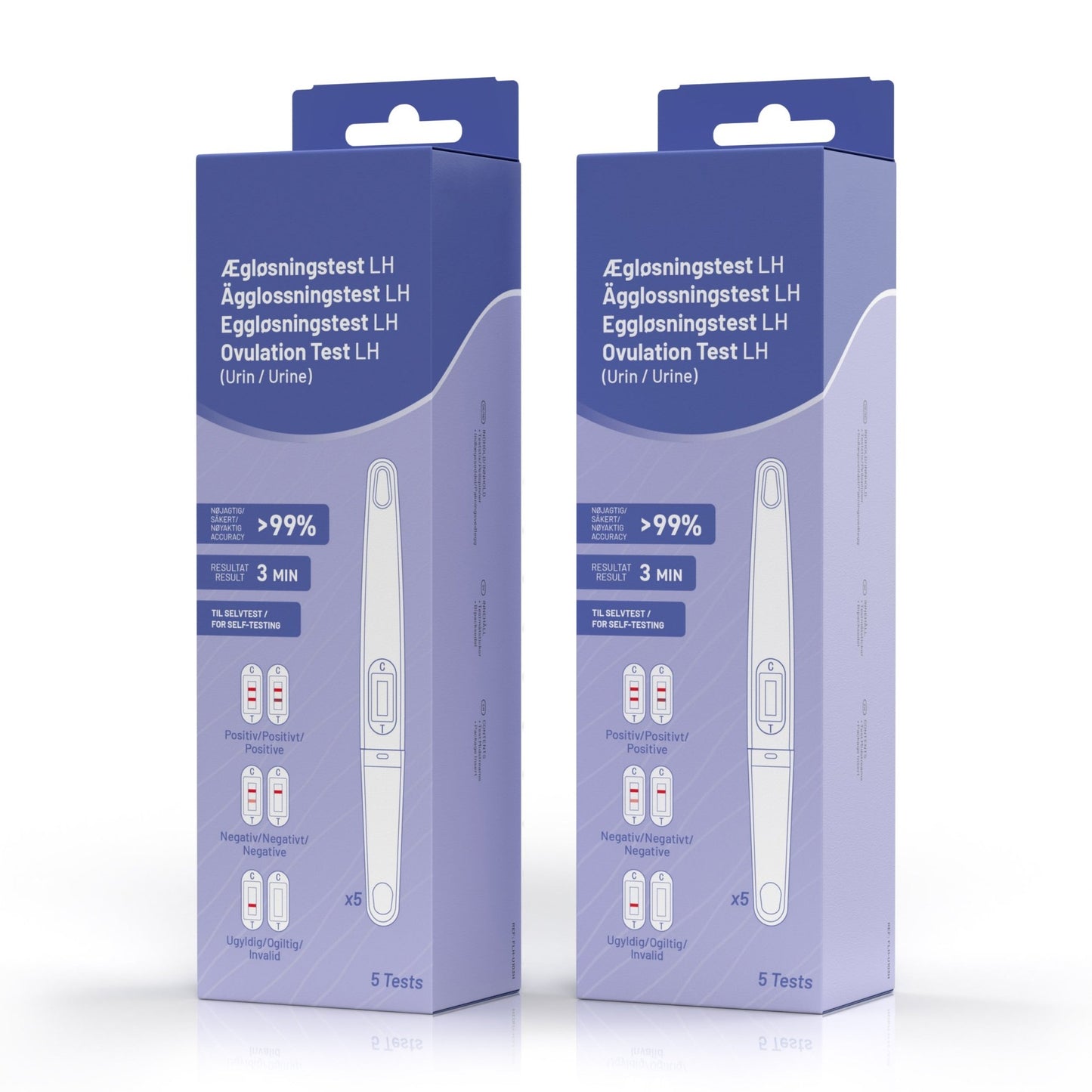 Ægløsningstest (5 stk.) - Ekstra sensitivitet - Nordic Tests ApS