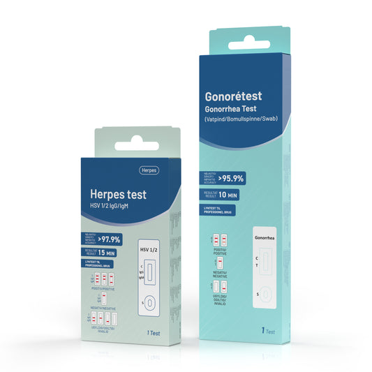 Herpes + Gonorré-test | Kombinationspaket